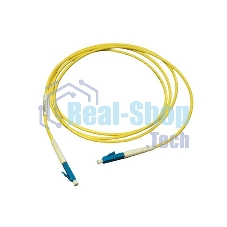 Патч-корд оптический Cabeus Tight Buffer, Simplex LC/LC, OS2 9/125, LSZH, 25м, Ø 2мм, синий хвостовик, жёлтый