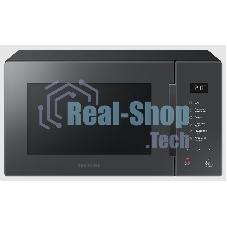 Микроволновая печь Samsung MS23T5018AC/BW антрацит, 23 л, 800 Вт, переключатели - сенсор