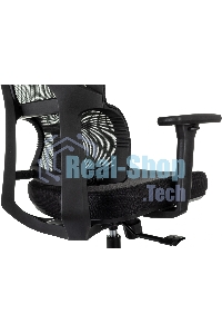 Кресло руководителя Бюрократ MC-711N-H черный, сетка/ткань, с подголов. крестов. пластик