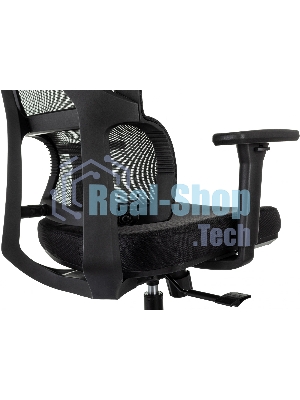 Кресло Бюрократ MC-711N-H черный, сетка, подголовник