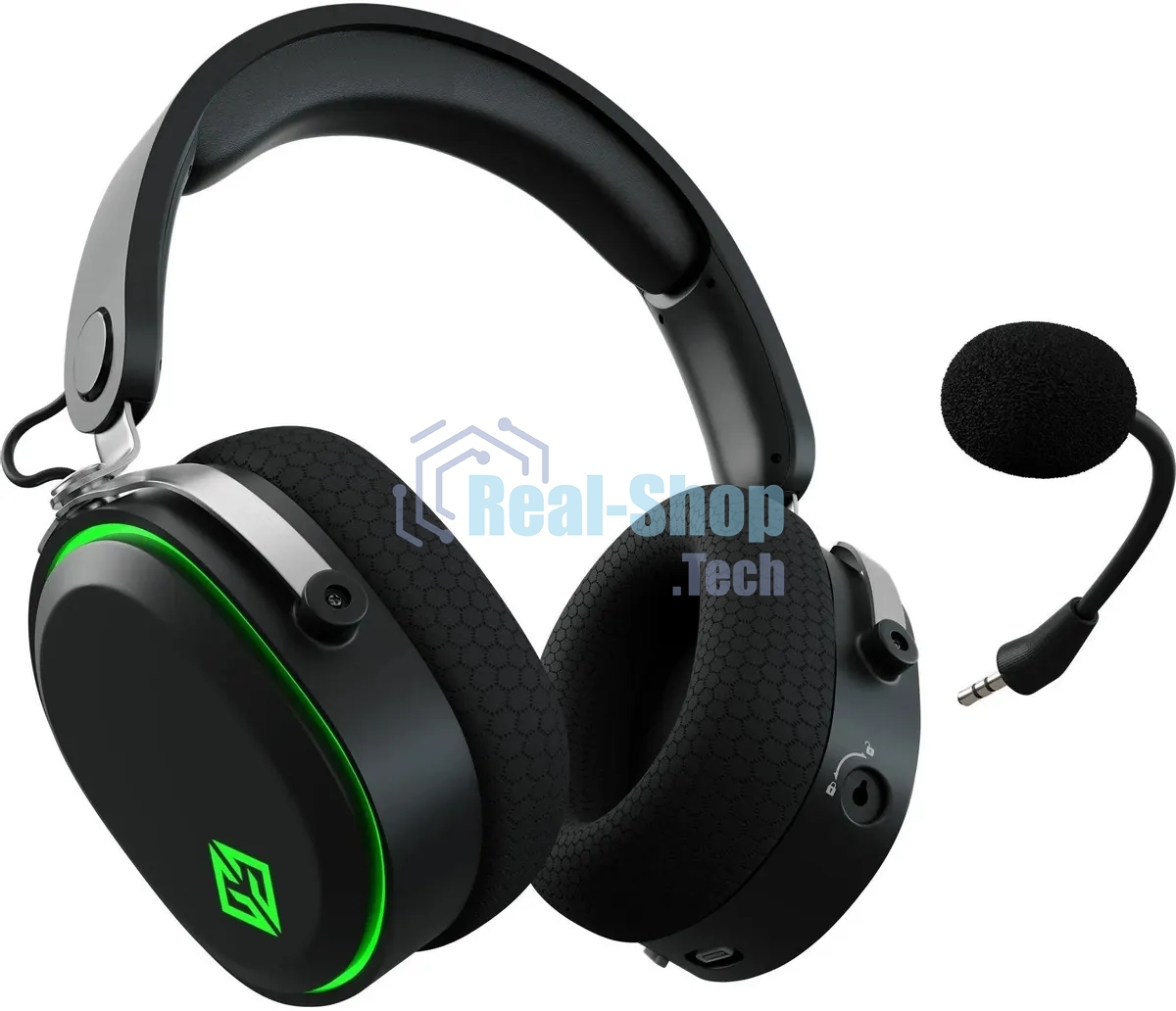 Наушники с микрофоном GMNG GG-HS405W черный мониторные BT/Radio/3.5мм оголовье