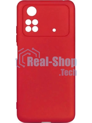 Чехол (клип-кейс) DF poOriginal-06 для Poco M4 Pro (4G) красный