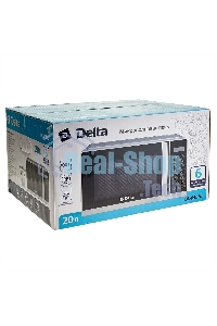 Микроволновая печь DELTA DL-89L20 белый, 20 л, 700 Вт, переключатели - мембранные кнопки