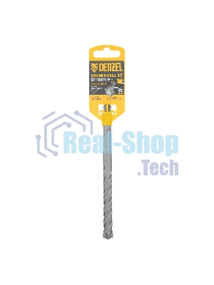 Бур по бетону Denzel цельная крестовая пластина, 12x165 мм, SDS PLUS