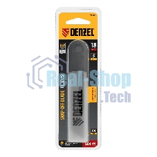 Лезвия Denzel 18 мм, сталь SK4 - 0,5 мм, супер острые, 5 шт.