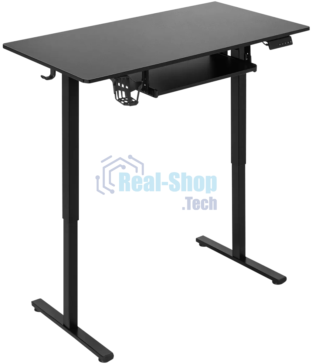 Стол игровой Defender Victory черн, 110x60, высота 72-117, полк 1