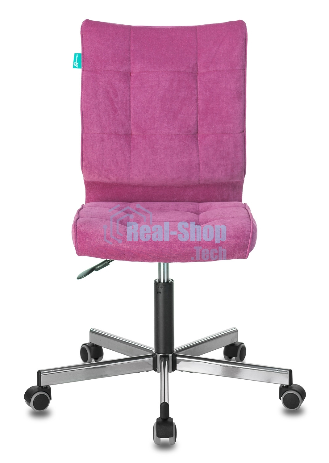 Кресло компьютерное Бюрократ CH-330M/LT-15 без подлокотников, малиновый, крестовина металл