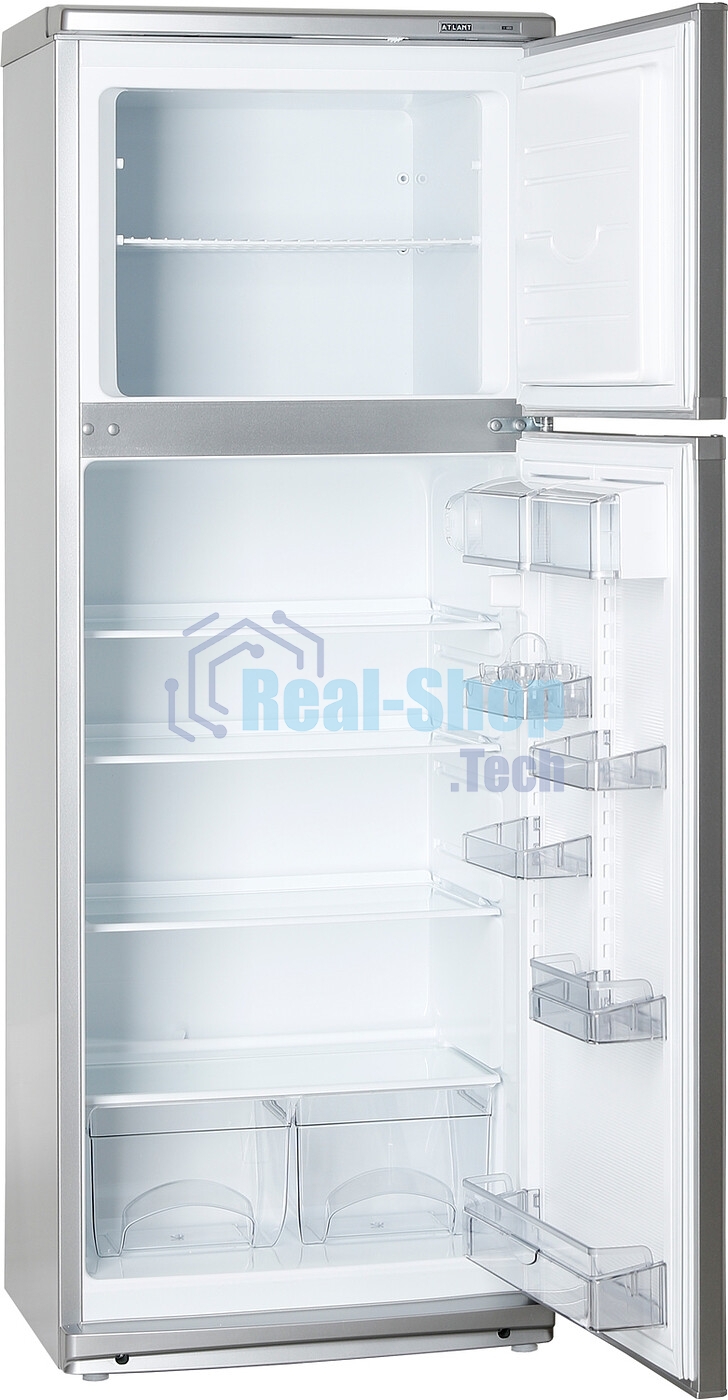 Холодильник Atlant МХМ-2835-08 серебристый двухкамерный 202/70л морозилка сверху