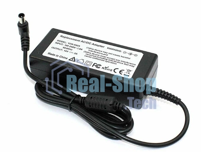 Блок питания (сетевой адаптер) для ноутбуков Samsung 14V 3A 6.5x4.4, OEM