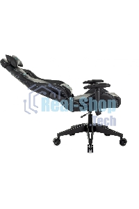 Кресло игровое Knight Outrid Smile черный эко.кожа крестов. пластик