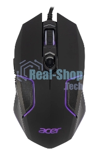 Мышь проводная Acer OMW170 черный, 3200 dpi, USB, кнопки - 6