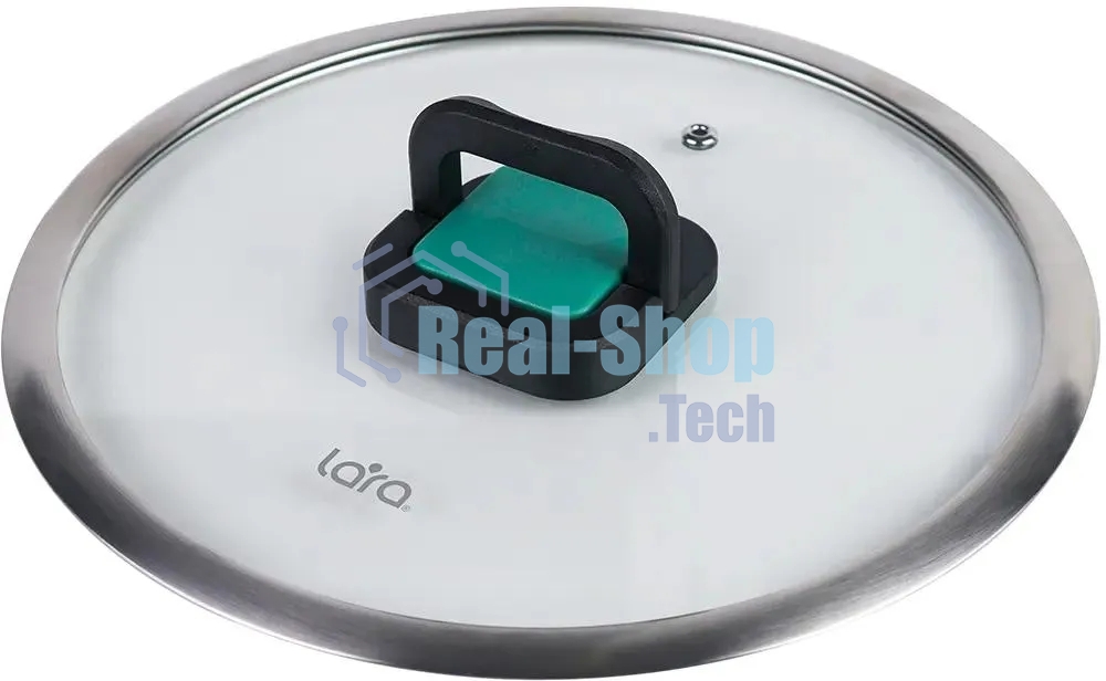 Кастрюля LARA LR02-245 Изумруд 6,4 л, нержавеющая сталь, с крышкой