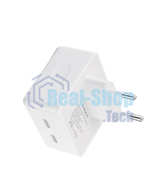 Сетевое зарядное устройство Maxvi CHL-604PD Type-C\Type-C 40W 6A (3A+3A) PD QC3.0, белый