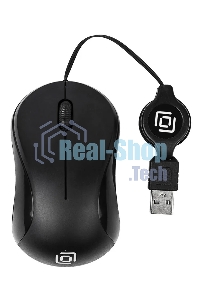 Мышь проводная Oklick 115SR черный, 1000 dpi, USB, кнопки - 3