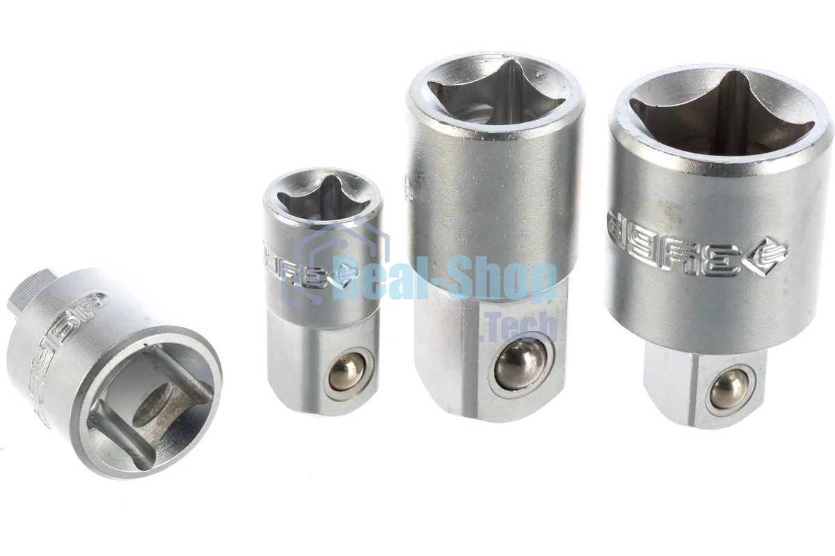 Набор Зубр МАСТЕР 27710-H4Адаптеры переходные для торцовых головок. 4шт