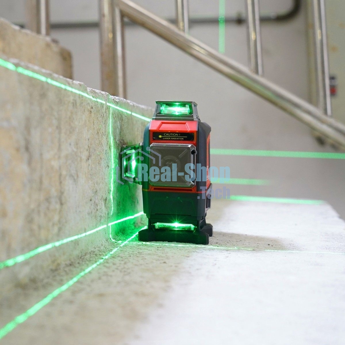 Лазерный нивелир UNI-T LM576LD 3D 16 линий, Osram зеленый свет, рабочее расстояние 30 м