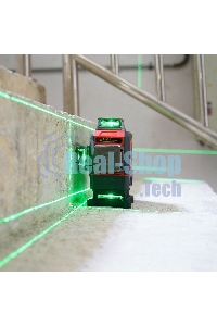 Лазерный нивелир UNI-T LM576LD 3D 16 линий, Osram зеленый свет, рабочее расстояние 30 м