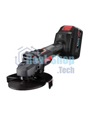 Угловая шлифовальная машина аккумуляторная Deli DE-JM20-2D4, (2АКБ*4А·ч + ЗУ, 20В, 125мм, М14, 3500/6000/10000об/мин, сумка)