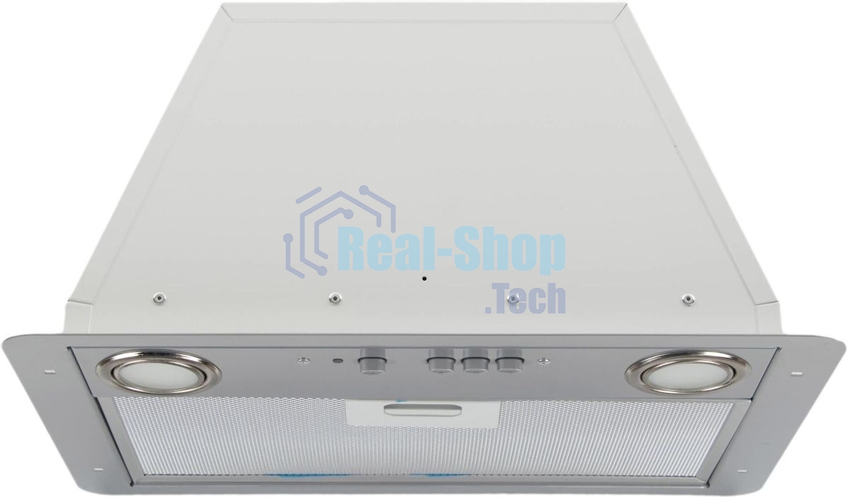 Вытяжка встраиваемая Elikor Flat 42П-430-К3Д белый/хром, 42 см, 430 куб. м/ч, 60 дБ