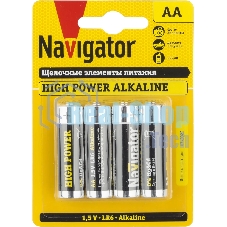 Элемент питания Navigator NBT-NE-LR6-BP4, 1.5 В