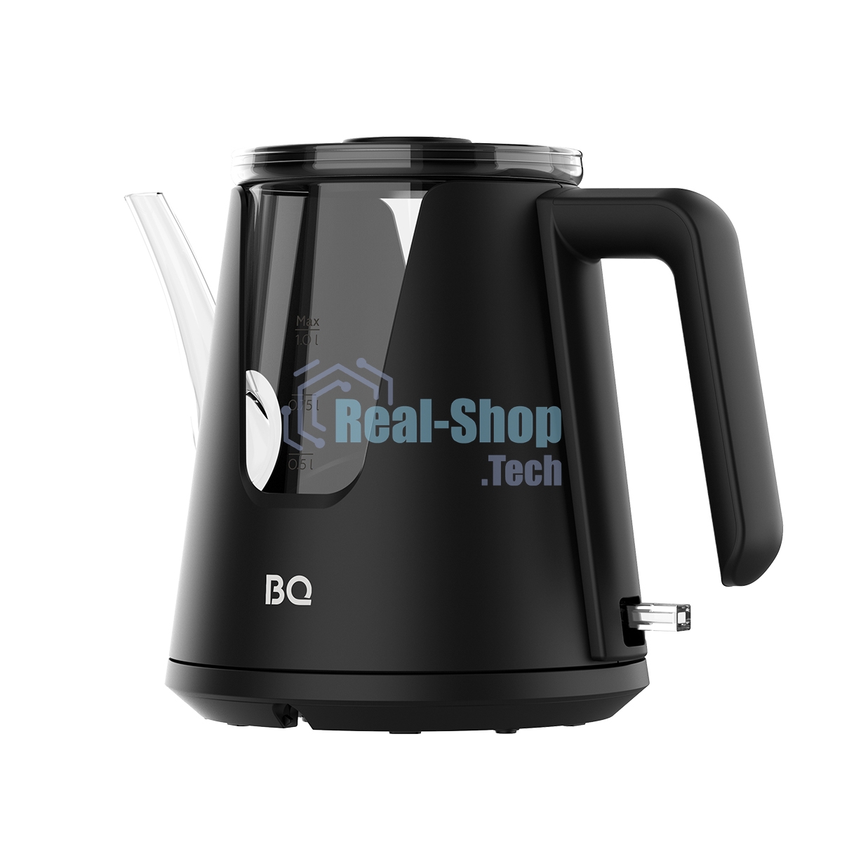 Чайник электрический BQ KT0046DW черный, 2200 Вт, 1л