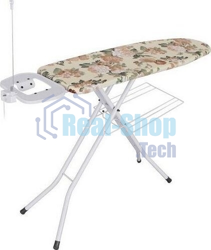 Доска гладильная DOGRULAR КАПИТОЛ белый, чехол с подкладкой из хлопка, подставка под утюг