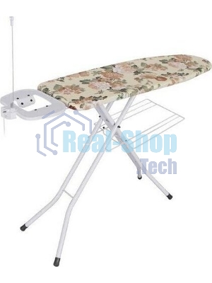 Доска гладильная DOGRULAR КАПИТОЛ белый, чехол с подкладкой из хлопка, подставка под утюг