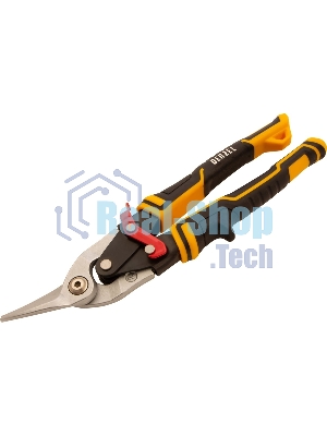 Ножницы по металлу Denzel 270 мм, прямой и левый рез,сталь-СrMo, трехкомп.рук-ки