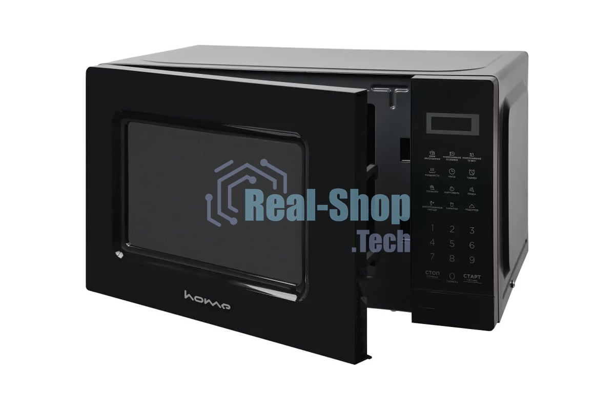 Микроволновая печь HOME HDM207BB черный, 20 л, 700 Вт, переключатели — сенсор