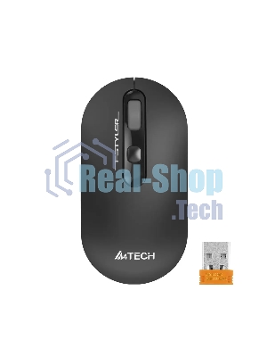 Мышь беспроводная A4Tech Fstyler FG20S серый, 2000 dpi, радиоканал, USB, кнопки - 3