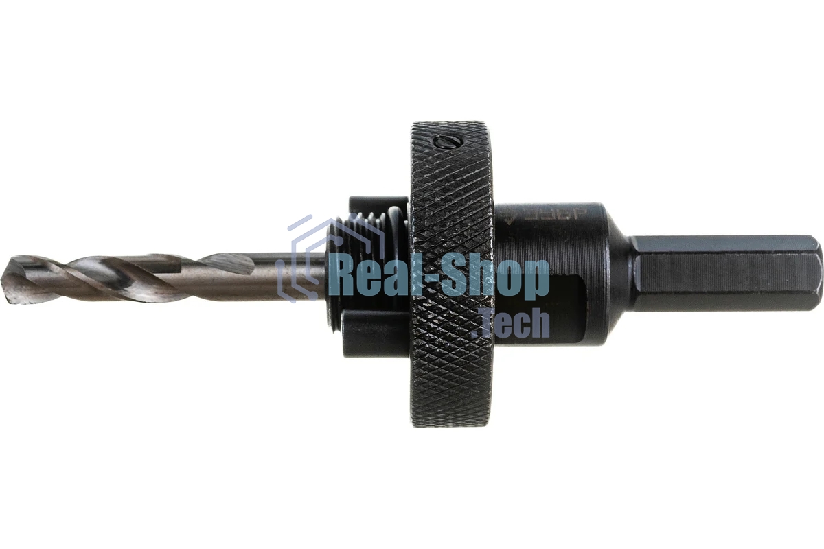 Переходник Зубр 29534_z01державка ЭКСПЕРТ для BiMet коронок пружинный фиксатор HEX d32-152мм