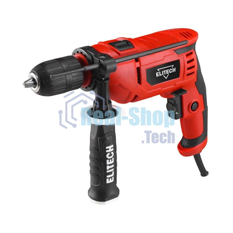 Дрель Elitech ДУ 085РЭ, 850 Вт, сетевая, ударная