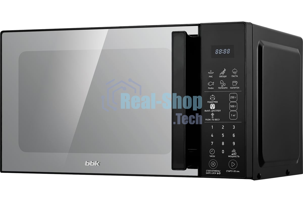 Микроволновая печь BBK 20MWS-806S/B черный, 20 л, 800 Вт, переключатели - сенсор