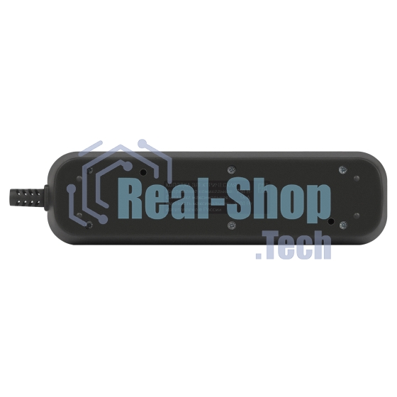 Колодка удлинителя ЭРА KX-3es-B 3 розетки с заземлением с выключателем черная