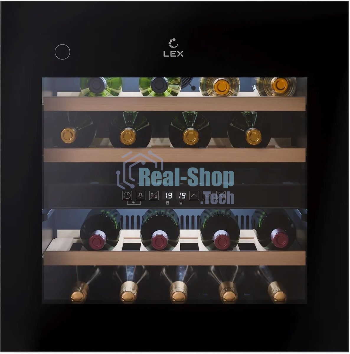 Винный шкаф LEX LWD6036BL dual zone PP 1-нокамерн. черный (CHAT500008)