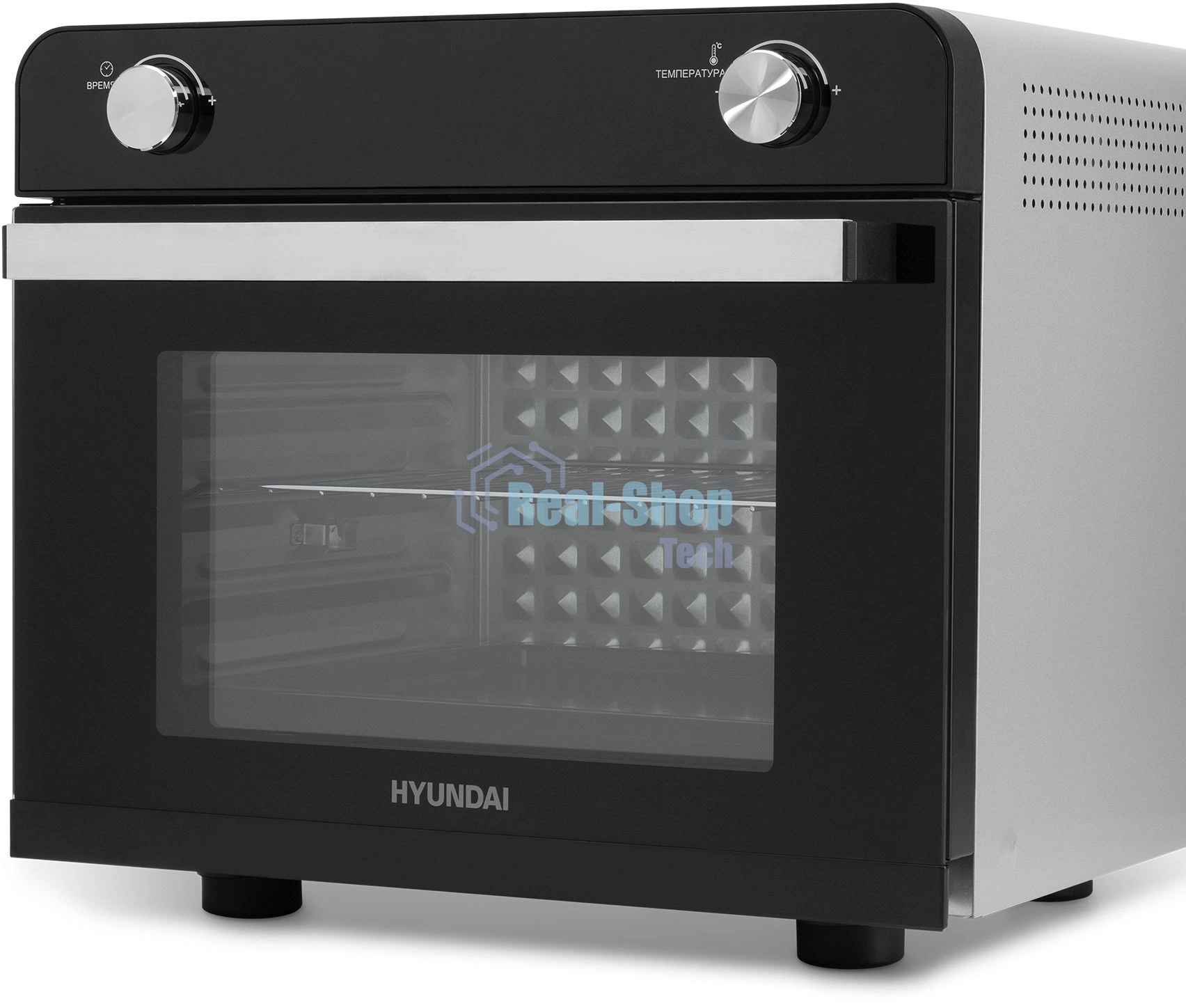 Мини-печь Hyundai MIO-HY087 36л. 1700Вт серебристый/черный