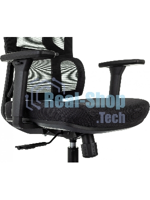 Кресло Бюрократ MC-711N-H черный, сетка, подголовник