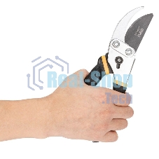 Секатор Deli DL580204 Размер 200 мм. Макс диаметр резки 15 мм. Сталь 55С. Термообработанная поверхность. Тефлоновая уплотненная пластиковая ручка.