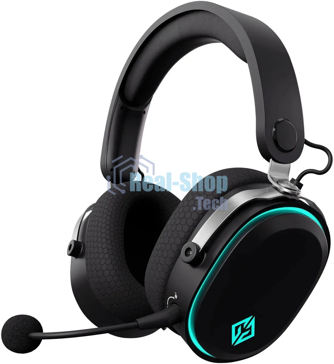 Наушники с микрофоном GMNG GG-HS405W черный мониторные BT/Radio/3.5мм оголовье