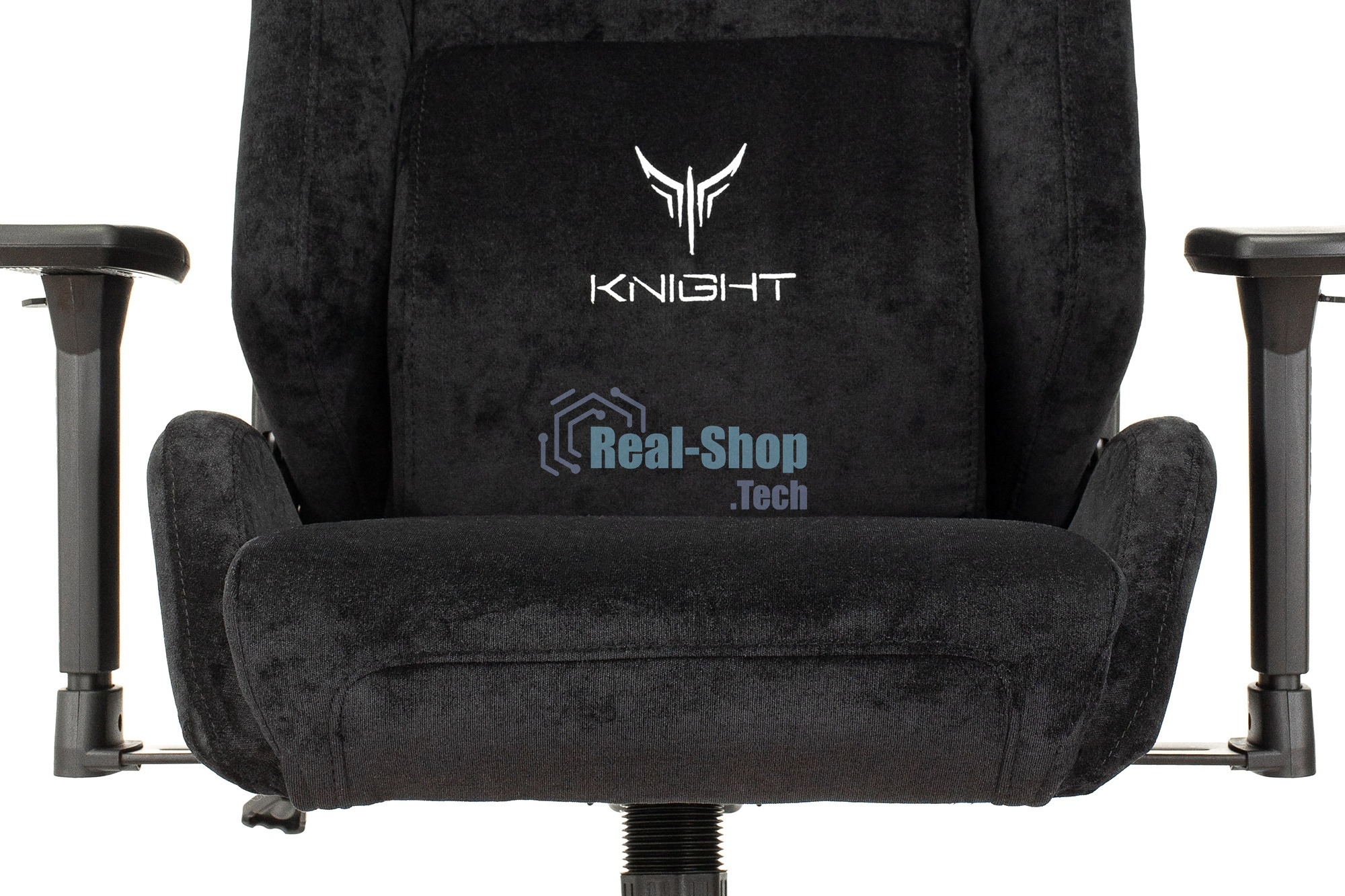 Кресло игровое Бюрократ Knight N1 Fabric черный Light-20, с подголов. крестовина металл