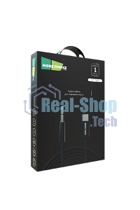 Кабель аудио MORE CHOICE (4610196409844) UK28a AUX 3.5мм Type-C 1м, черный