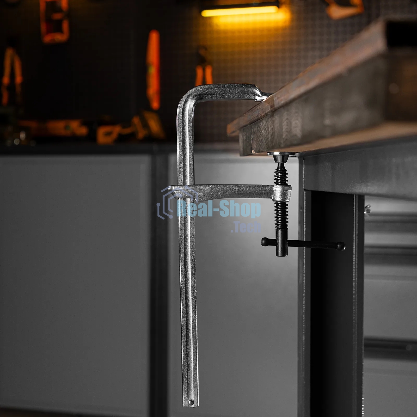 Струбцина Denzel F-образная, 100x300мм, кованая