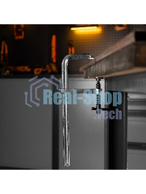 Струбцина Denzel F-образная, 100x300мм, кованая