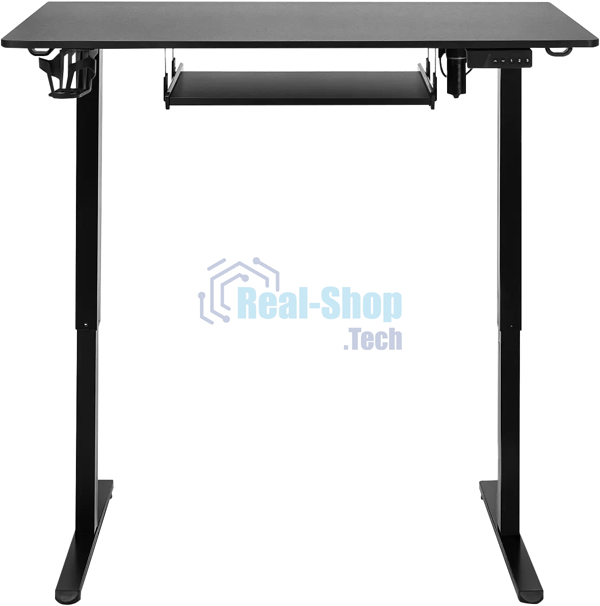 Стол игровой Defender Victory черн, 110x60, высота 72-117, полк 1