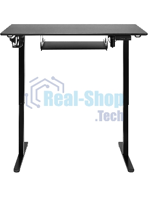 Стол игровой Defender Victory черн, 110x60, высота 72-117, полк 1