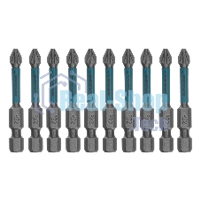 Набор бит Gross торсионных PZ2x50 мм, для ударных шуруповертов, отрывн., 10 шт.