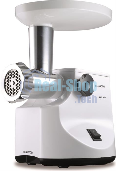 Мясорубка электрическая Kenwood MG450 белый, 1400 Вт, 1.5 кг/мин, реверс, защита от перегрузки, насадки - 5