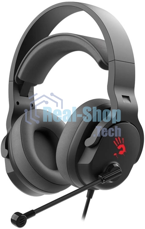 Гарнитура проводная с микрофоном A4Tech Bloody G330p черный 2м мониторные оголовье (G330P)