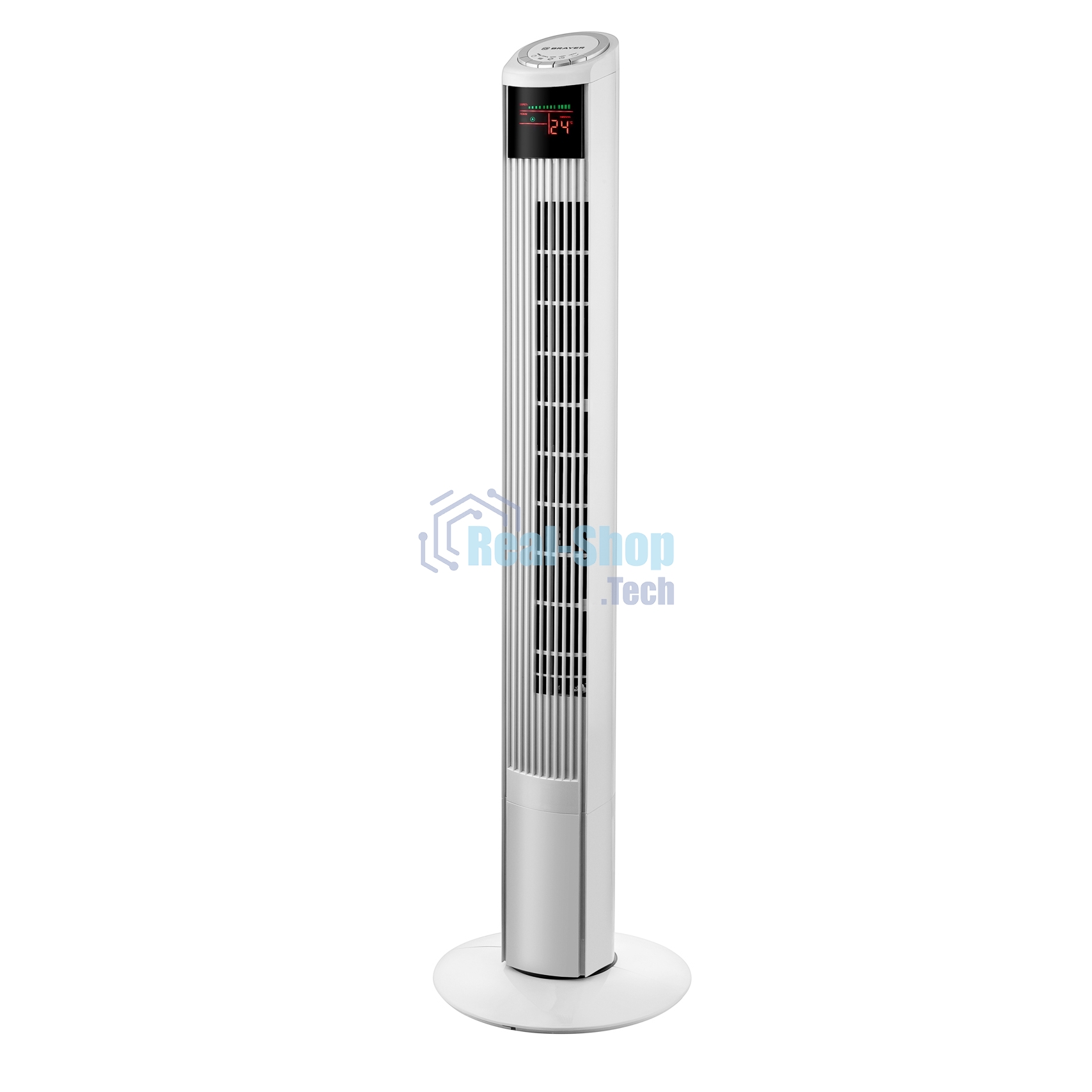 Вентилятор Brayer BR4984 белый, напольный, 50 Вт, 3 скорости