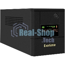 Источник бесперебойного питания ExeGate Smart LB-2000.LCD.AVR.4SH / 2000 ВА / 1200 Вт / 4 x CEE 7 (евророзетка)